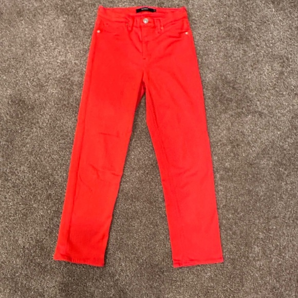 Hudson skinny jeans  bright tangerine orange sz 26 - Picture 1 of 7